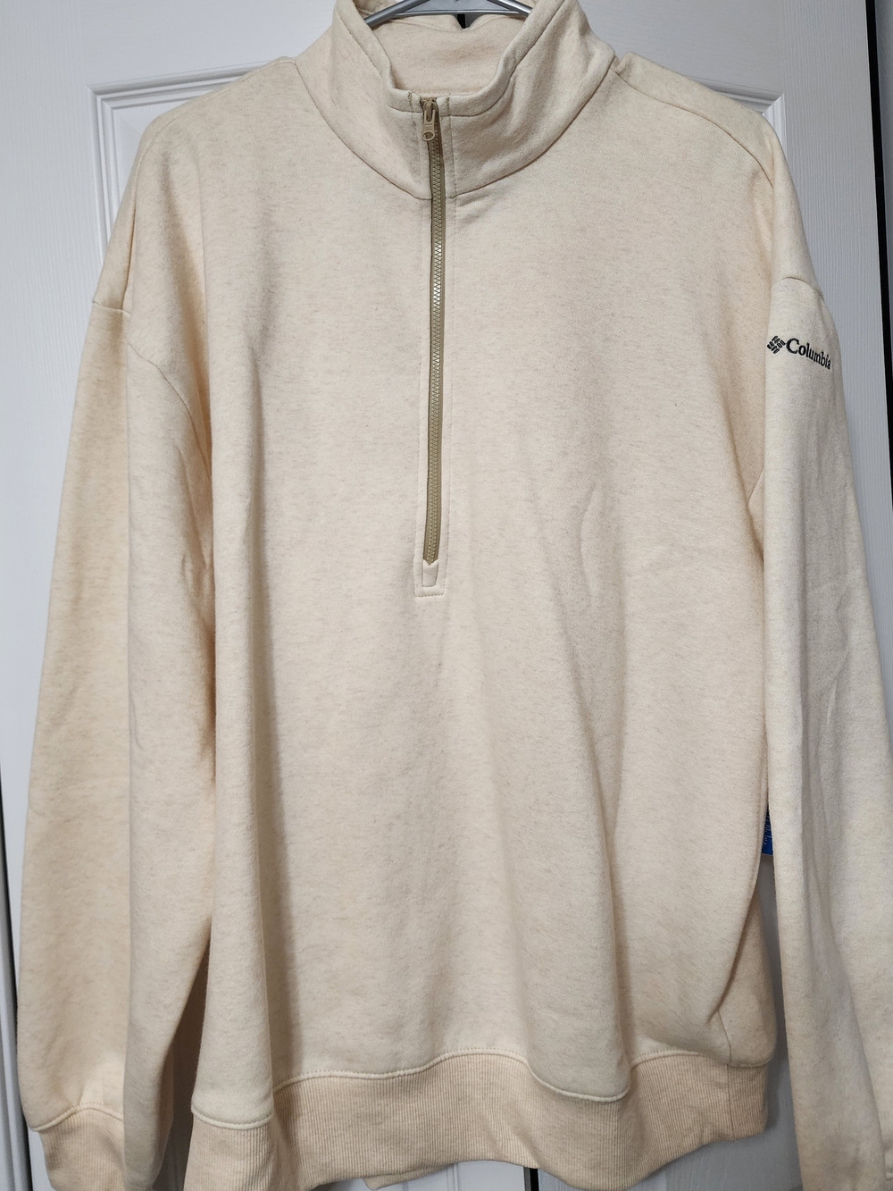 Columbia Womens Cream Half-Zip Pullover